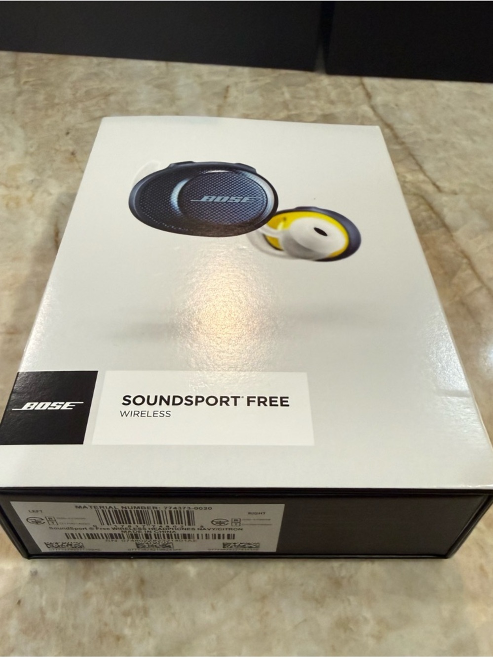 Bose SoundSport Free Wireless Earbuds - Blue & Yellow Accents